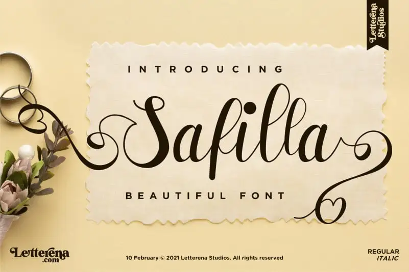 Safilla Calligraphy Font