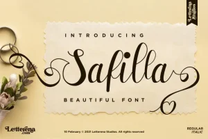 Safilla Calligraphy Font