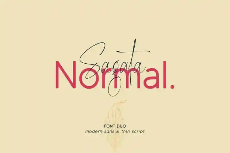 Sagata Normal Font Duo