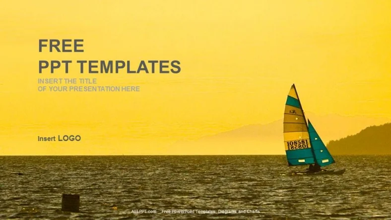 Sailing Boat-Sports PPT Templates
