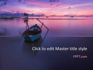 Sailing Sunset PowerPoint Template