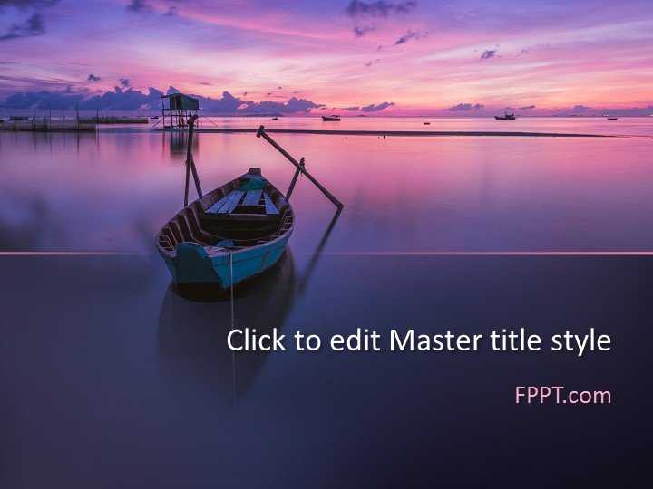 Sailing Sunset PowerPoint Template