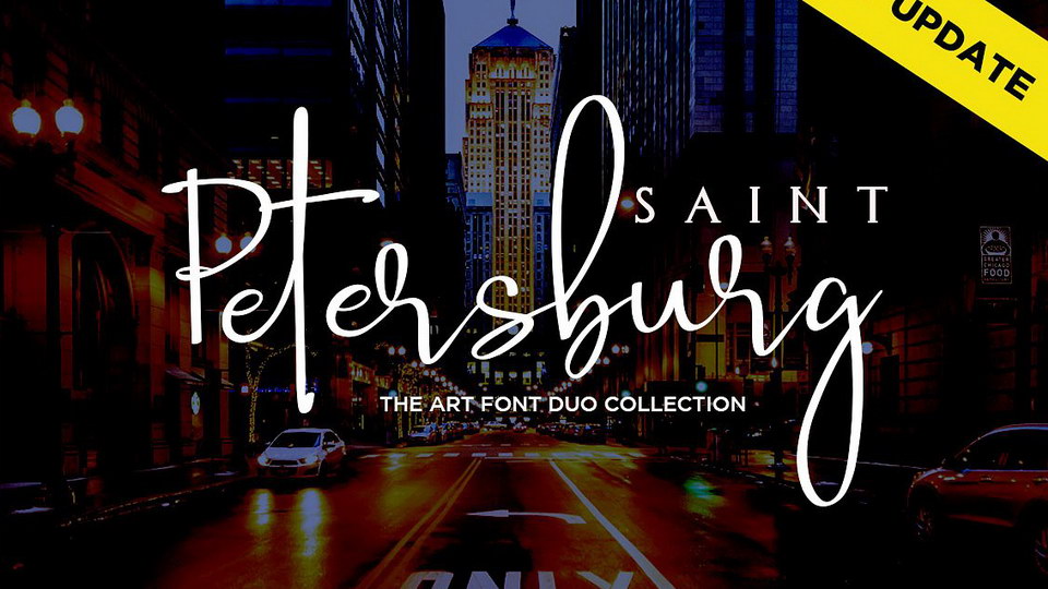 Saint Petersburg Script Font › Fontesk