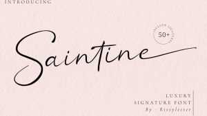 Saintine Signature Font › Fontesk