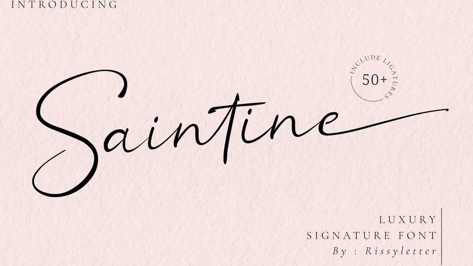 Saintine Signature Font › Fontesk