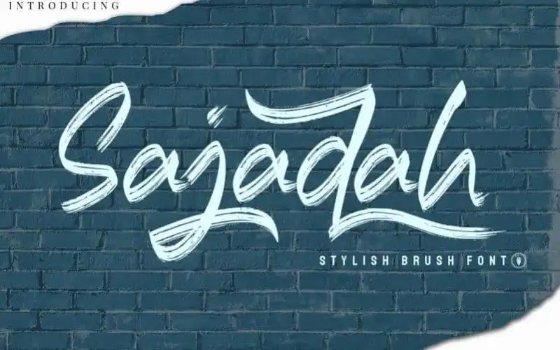Sajadah Brush Font