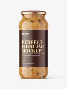 Salad jar mockup