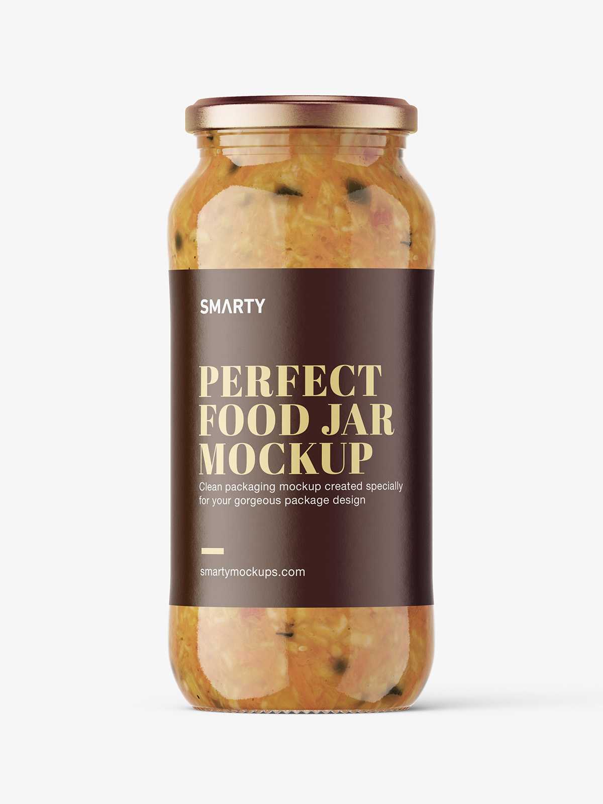 Salad jar mockup