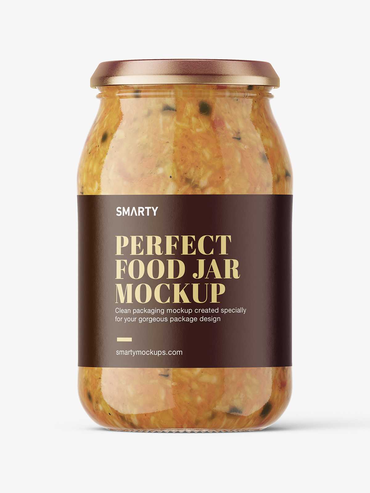 Salad jar mockup