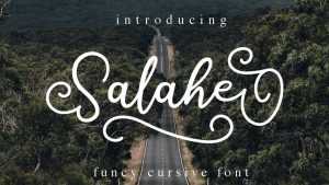 Salahe Script Font › Fontesk