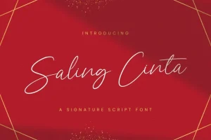 Saling Cinta Handwritten Font