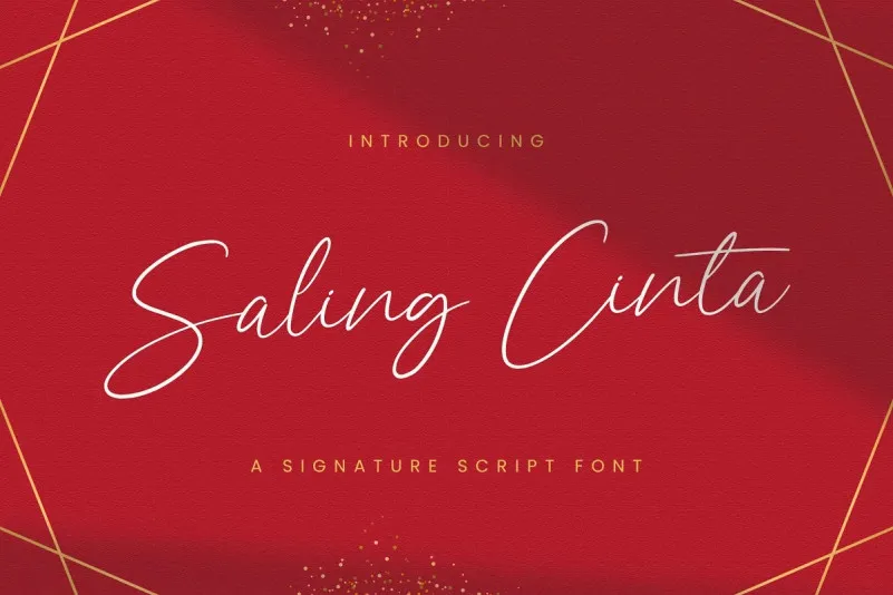 Saling Cinta Handwritten Font