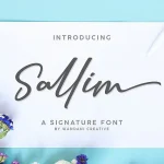 Sallim Signature Font
