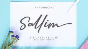 Sallim Signature Font › Fontesk