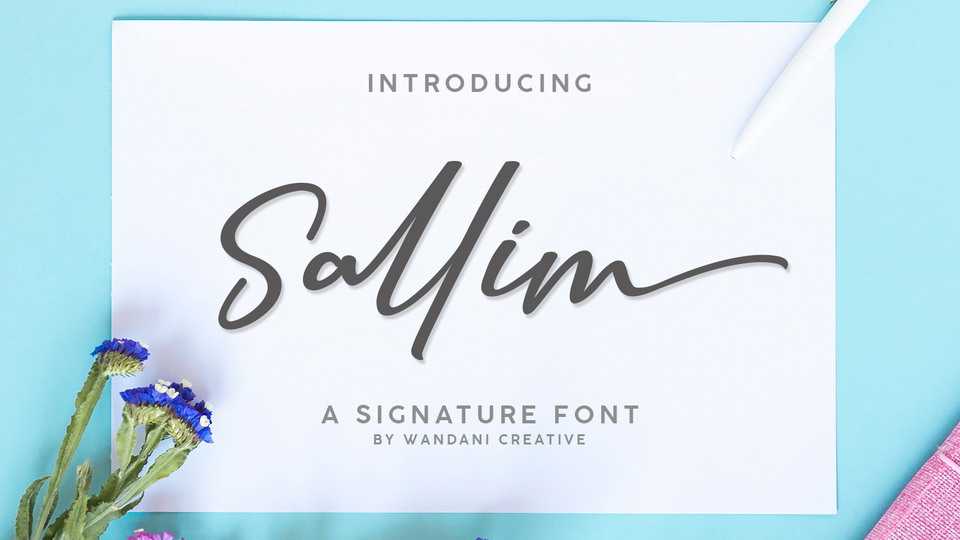 Sallim Signature Font › Fontesk