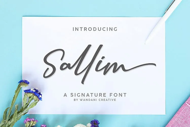 Sallim Signature Font