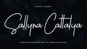 Sallyna Cattalya Font › Fontesk