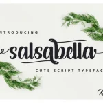 Salsabella Cute Script Font - Fonte Grátis Salsabella Cute Script Font