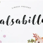Salsabilla Script Font - Fonte Grátis Salsabilla Script Font