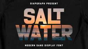 Salt Water Font › Fontesk