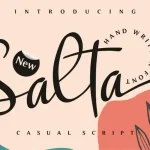 Salta Script Font - Fonte Grátis Salta Script Font