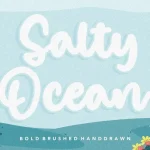 Salty Ocean Brushed Handdraw Font