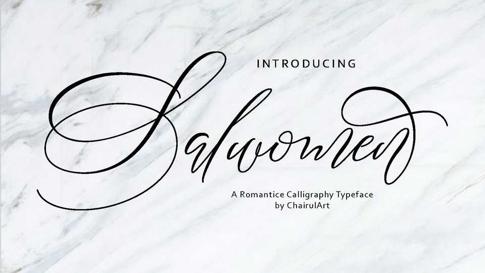 Salwomen Script Font › Fontesk