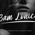 Sam Lonica Font - Fonte Grátis Sam Lonica Font