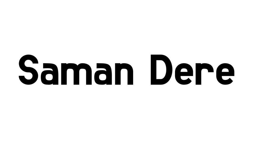 Saman Dere Font › Fontesk