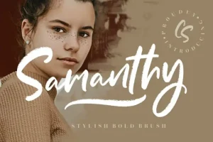 Samanthy Stylish Brush Font