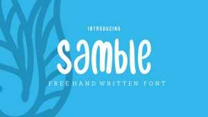 Samble Font › Fontesk