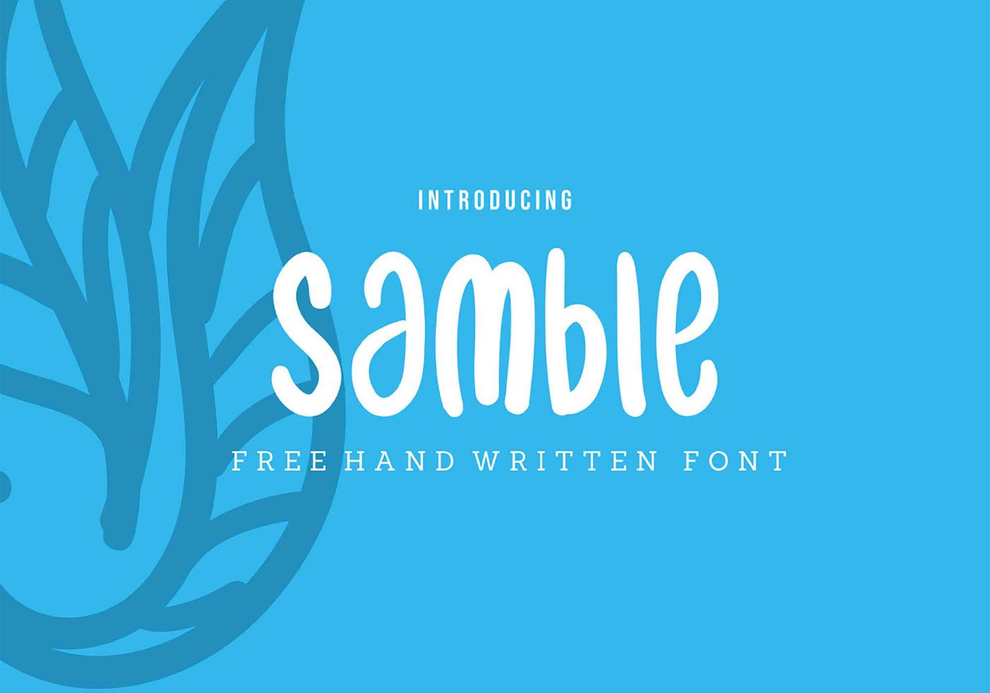Samble Playful Handwritten Font