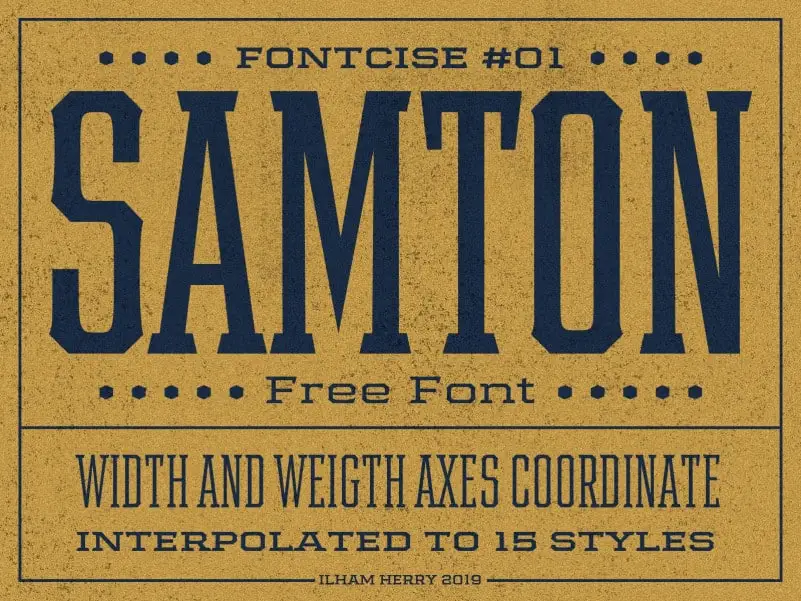 Samton Display Font Family