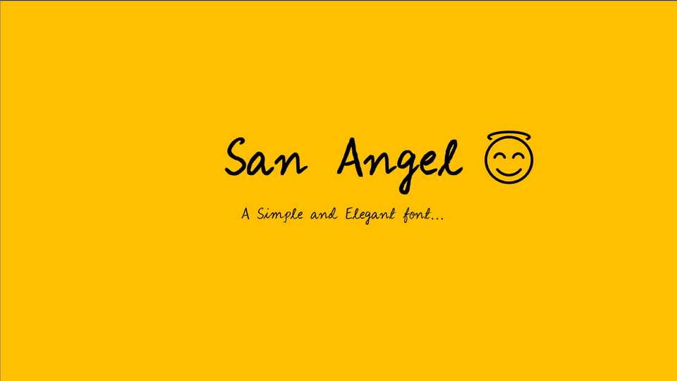 San Angel Font › Fontesk