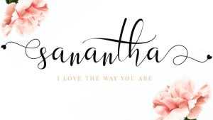 Sanantha Script Font › Fontesk