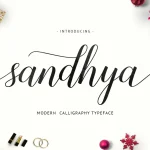 Sandhya Script - Fonte Grátis Sandhya Script