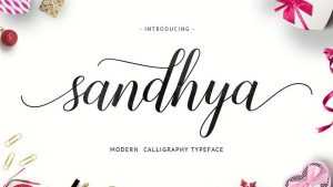 Sandhya Script Font › Fontesk