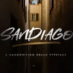 Sandiago Brush Font