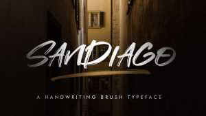 Sandiago Brush Font › Fontesk