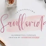 Sanflorida Script Font - Fonte Grátis Sanflorida Script Font
