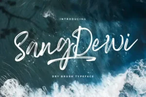 Sang Dewi Brush Font