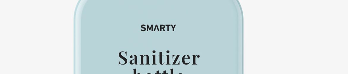 Sanitizer bottle mockup