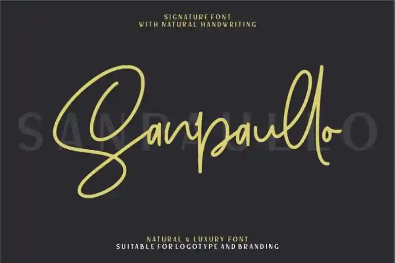 Sanpaullo Signature Font