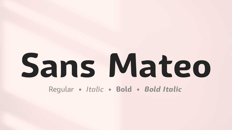 Sans Mateo Font Family › Fontesk