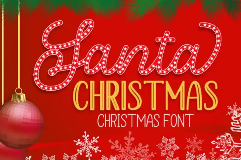 Santa Christmas - A Cute Holiday Font