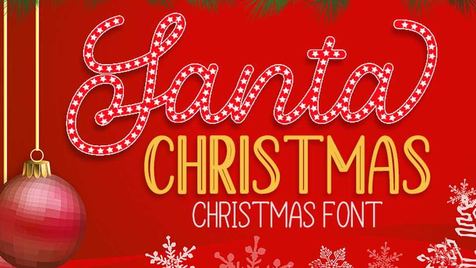 Santa Christmas Font Family › Fontesk