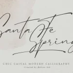 Santa Fe Spring Handwritten Font - Fonte Grátis Santa Fe Spring Handwritten Font