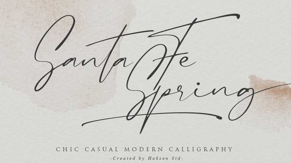 Santa Fe Spring Script Font › Fontesk