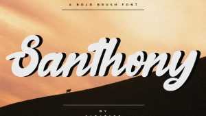 Santhony Script Font › Fontesk