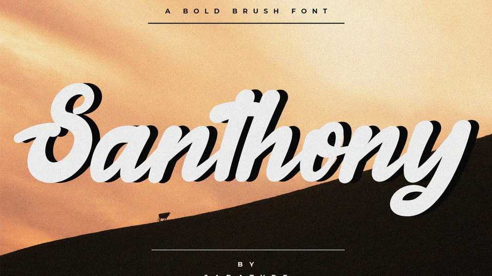 Santhony Script Font › Fontesk